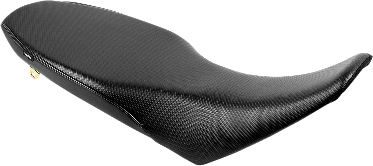 World Sport Performance Plain CarbonFX Vinyl Solo Seat - Black - KLX250 - Click Image to Close