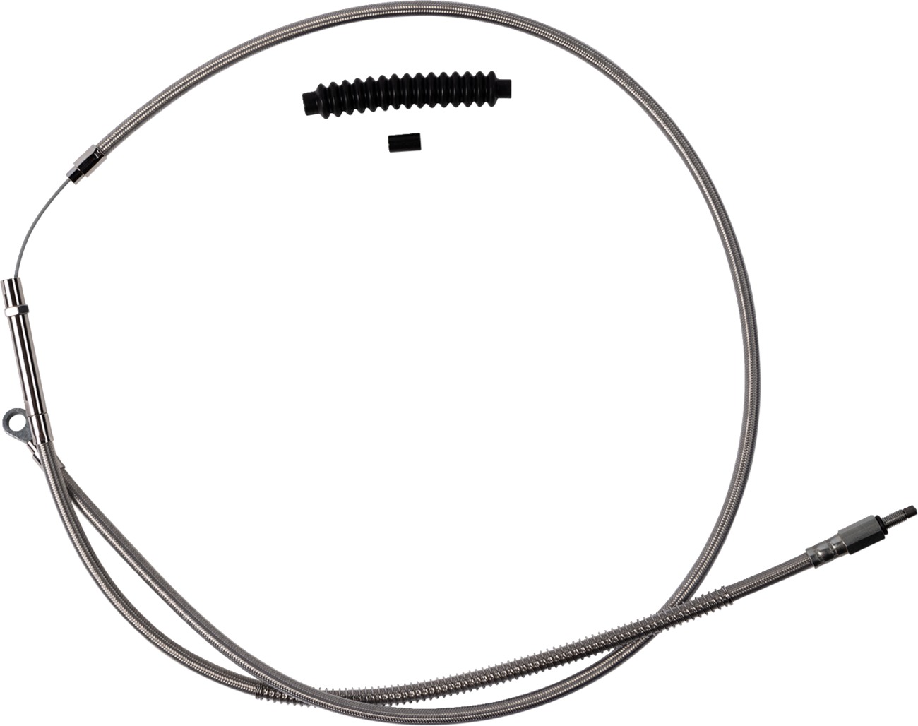 Barnett High-Efficiency Stainless Clutch Cable +6in Harley-Davidson - Clutch cable +6in For Harley-Davidson FLHRXS, FLRT, FLHR - Click Image to Close