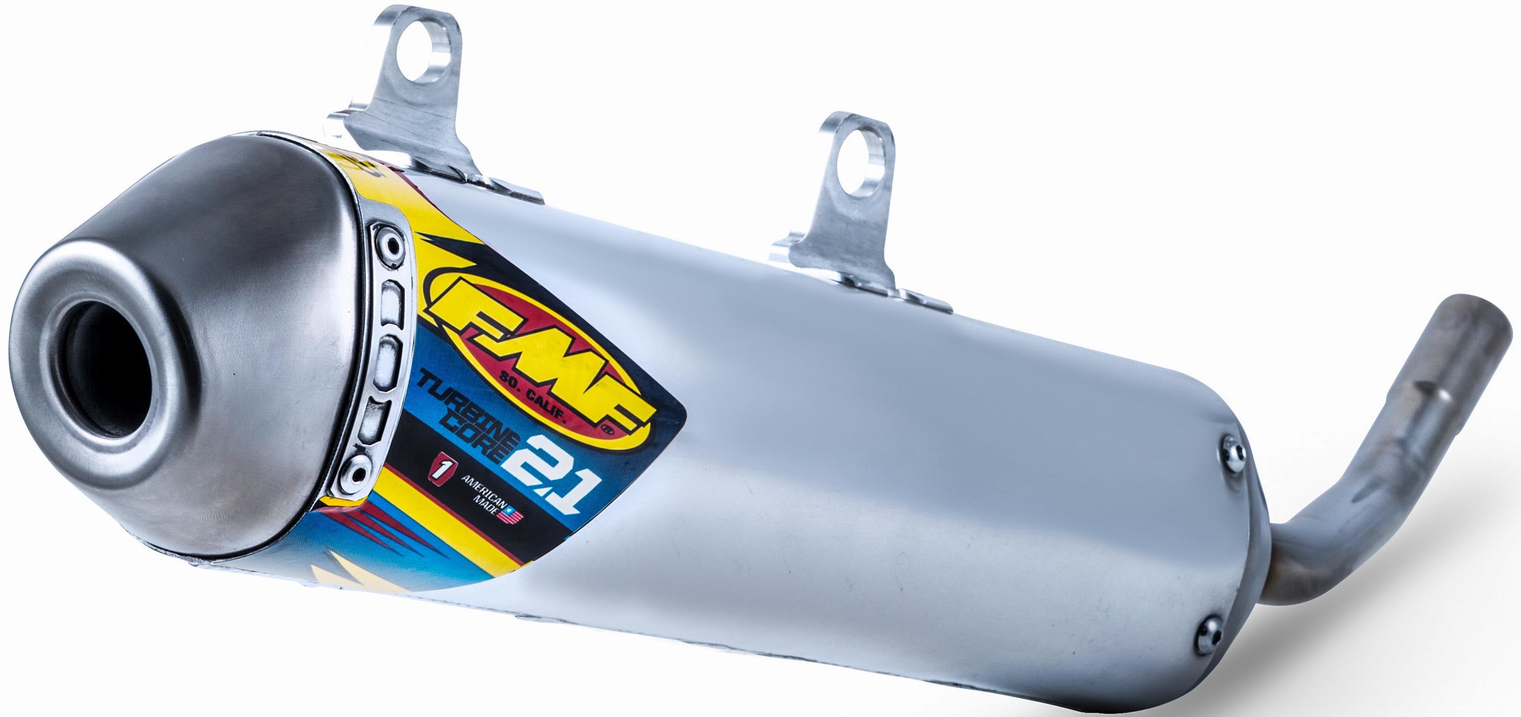 Powercore 2.1 Slip On Muffler - Aluminum - For 18-20 Gas Gas 250/300 - Click Image to Close