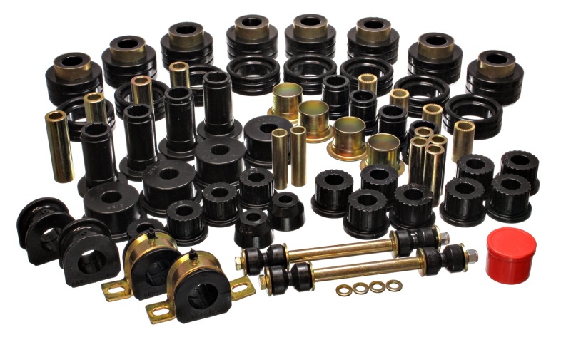 Black Hyper-Flex Master Bushing Kit - Fits 94-01 Ram 1500 2WD / 94-02 2500/3500 2WD - Click Image to Close