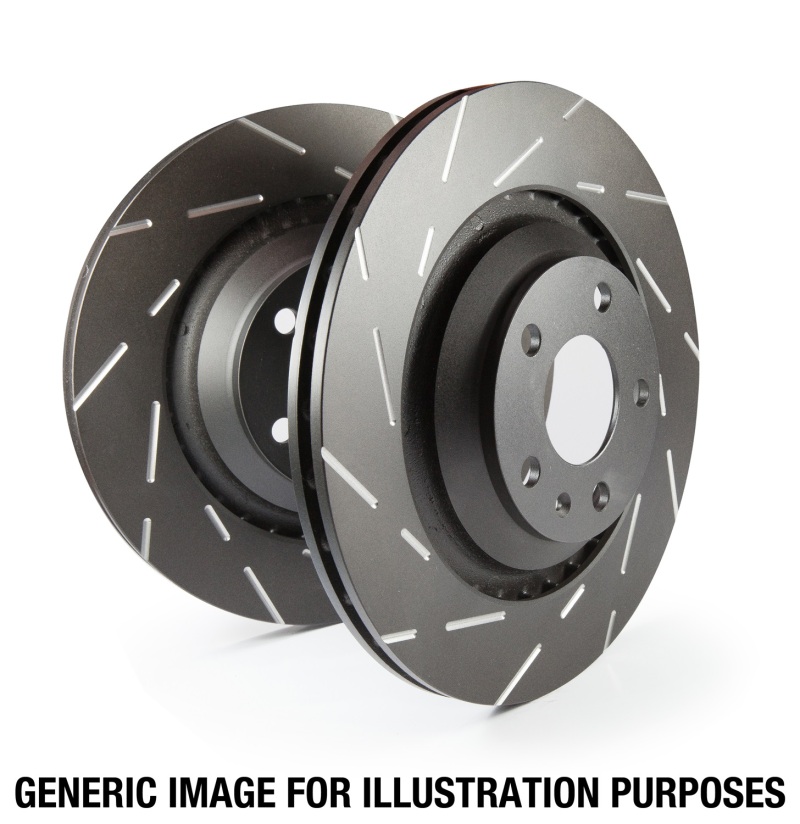 USR Slotted Front Rotors - For 00-04 Buick Le Sabre (FWD) 3.8 (16in Wheels) - Click Image to Close