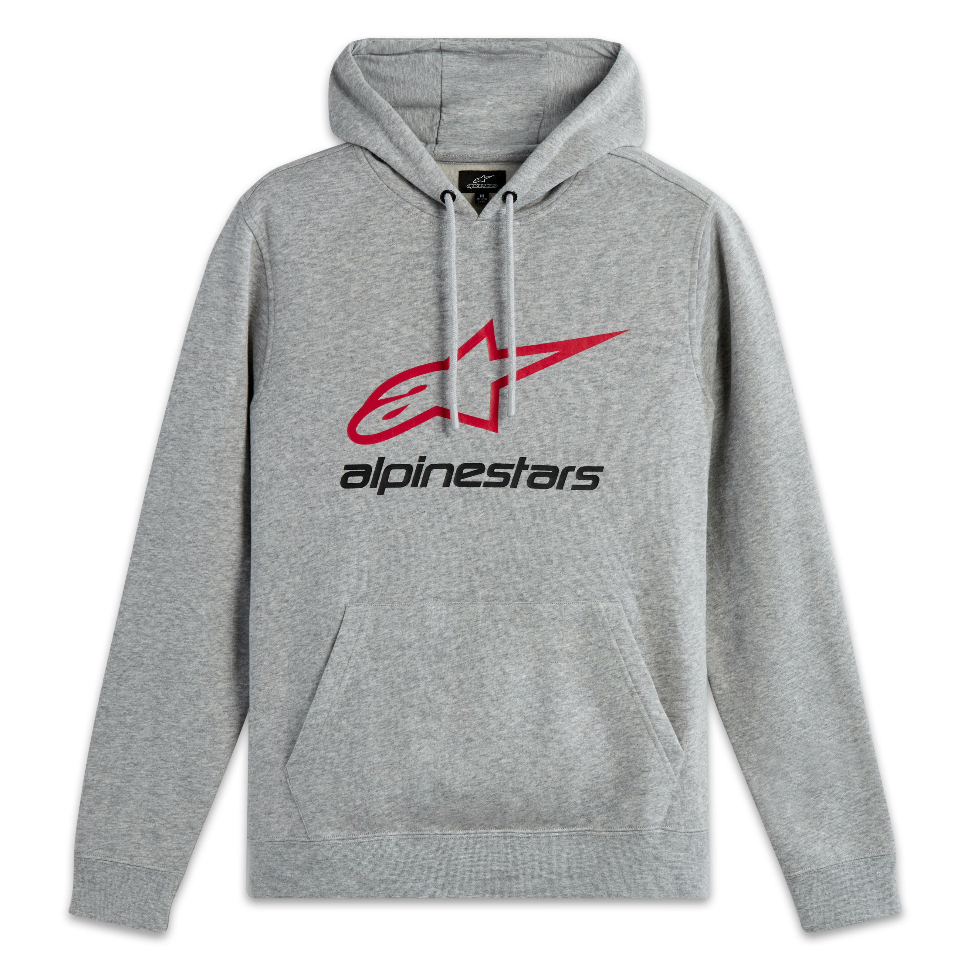 Alpinestars Always 2.0 Hoodie Grey Heather/Red/Black - Large - Click Image to Close