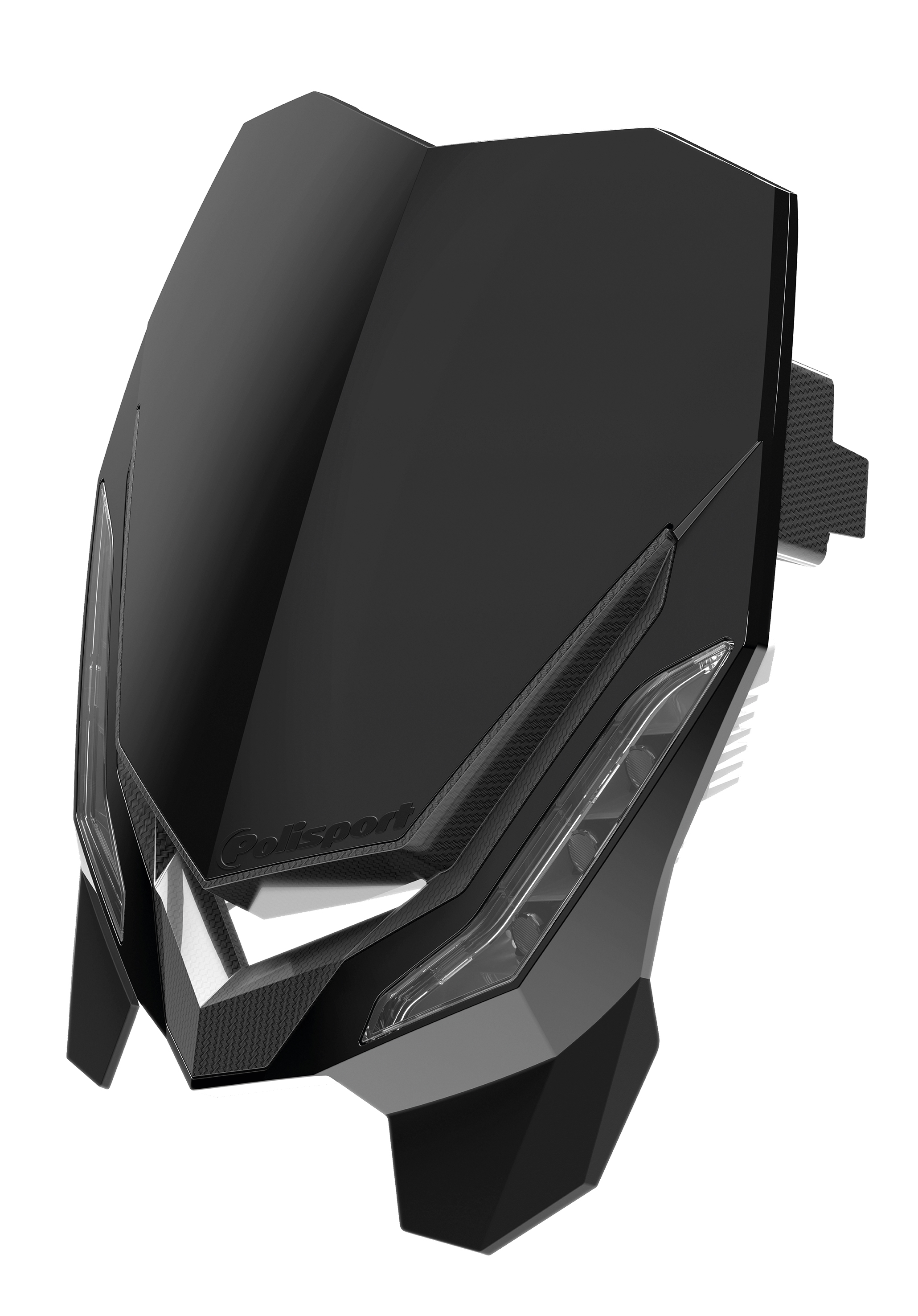 Black E-Blaze LED MX/Enduro Headlight - w/ Fork Mount Straps - Click Image to Close
