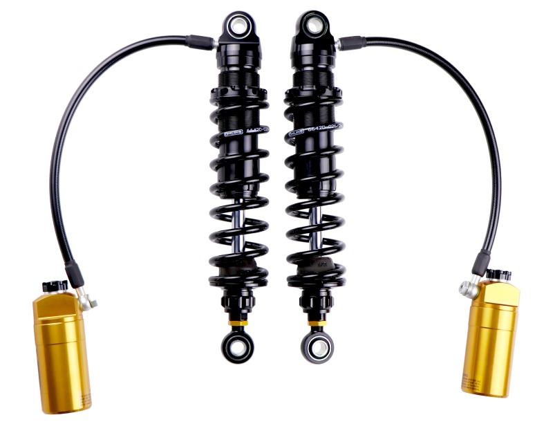 Ohlins STX 36 Blackline 13in Shocks Stiffer Spring For 14-24 Harley FL Touring - Click Image to Close