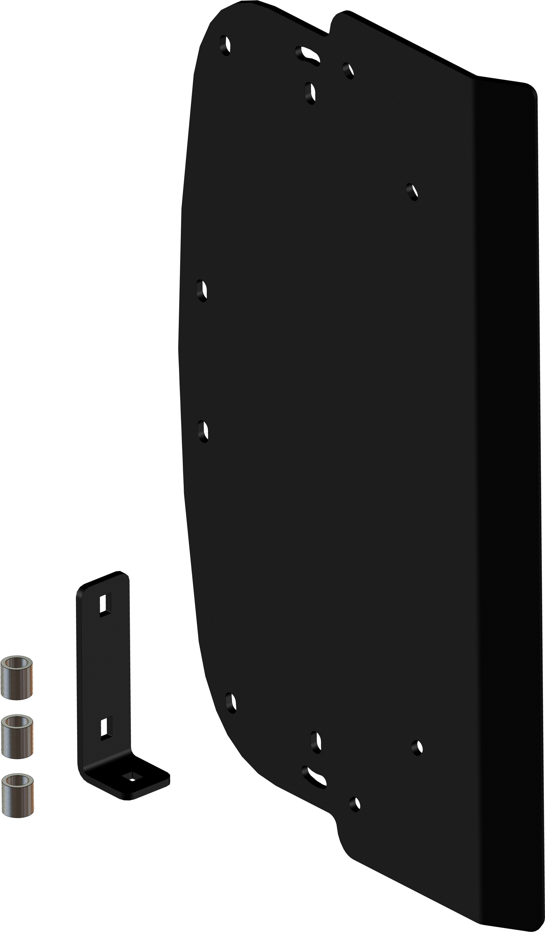 KFI Poly Plow Box Side Shield Universal for Pro-Poly Blades - Universal side shield for KFI Pro-Poly Plow Blades - Click Image to Close