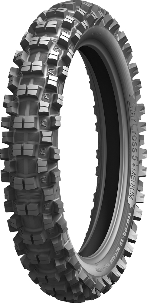 100/90-19 StarCross 5 Medium Rear Motorcycle Tire - TT - Click Image to Close