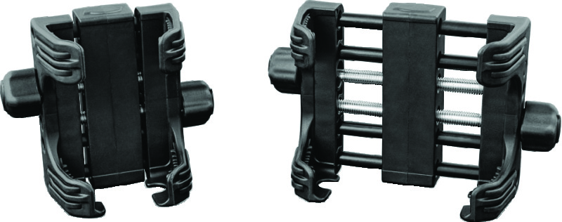 Kuryakyn Tech Connect Device Holder Large Black 3-5/8in to 6in Wide - Universal device holder for 3-5/8in to 6in wide devices - Click Image to Close