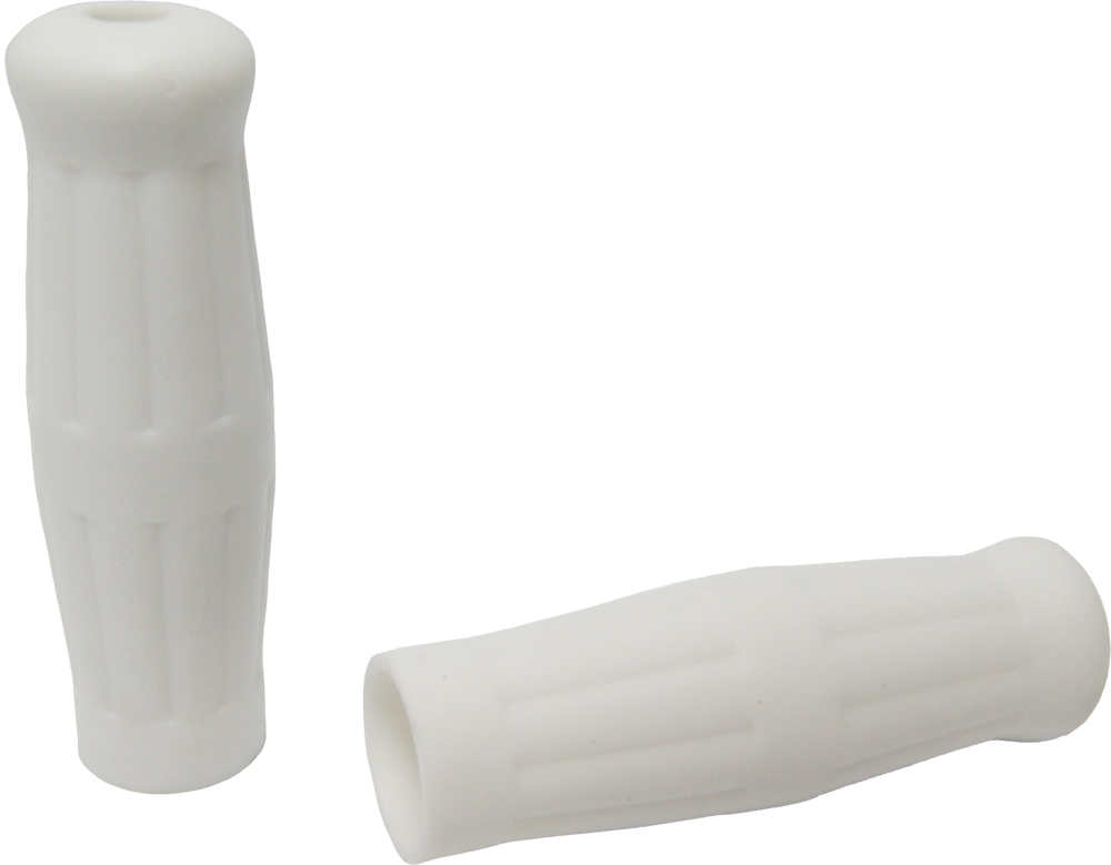 Old School Grips White - For 84-20 Harley-Davidson - Click Image to Close