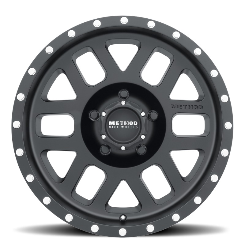 MR306 Mesh 18x9 +18mm Offset 5x150 116.5mm CB Matte Black Wheel - Click Image to Close