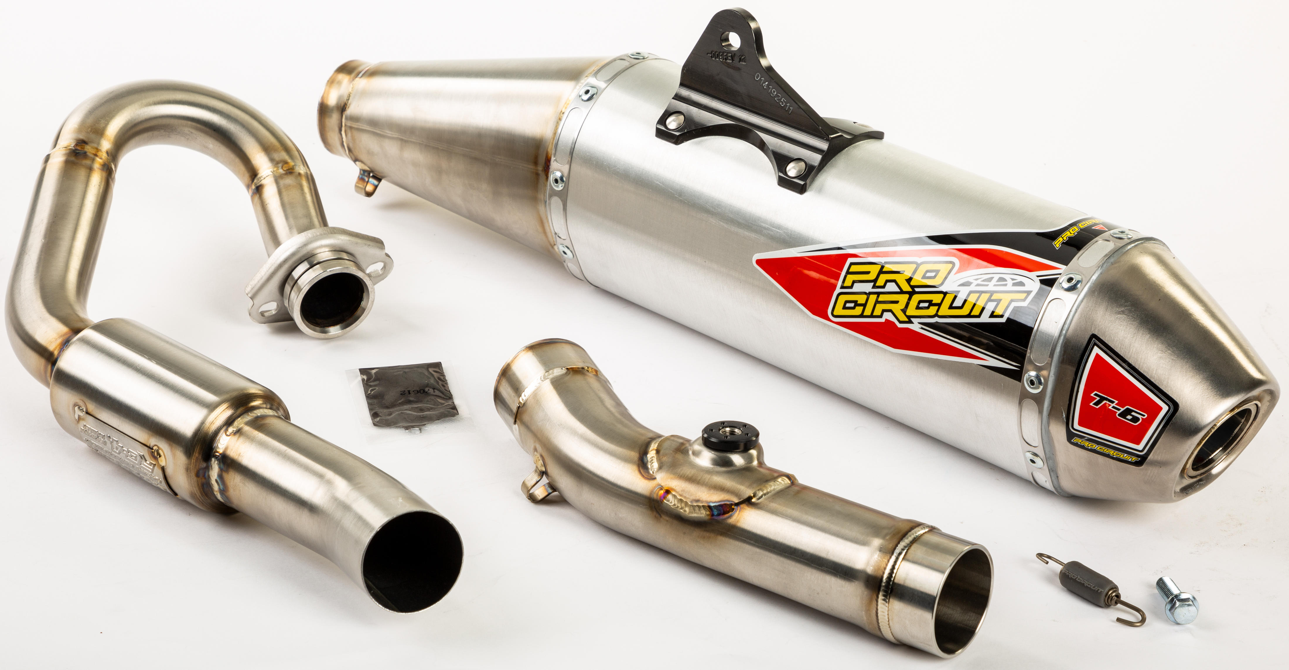 T-6 Stainless Steel Full Exhaust - For 19-20 Suzuki RMZ250 - Click Image to Close