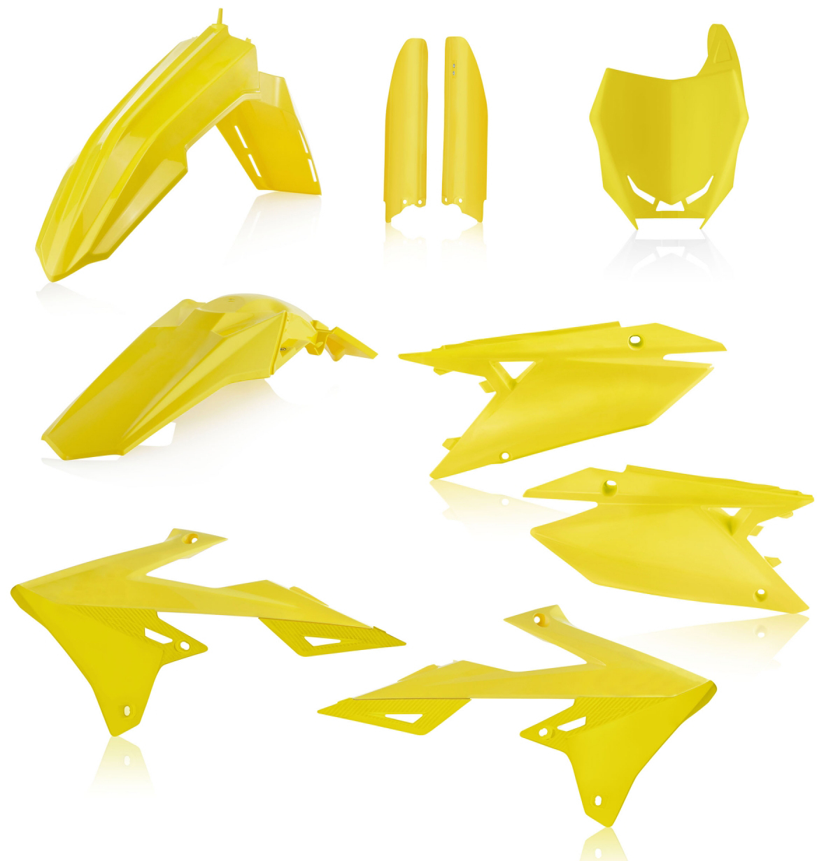 Full Plastic Kit - Yellow - For 18-22 RMZ450 & 19-22 RMZ250 - Click Image to Close