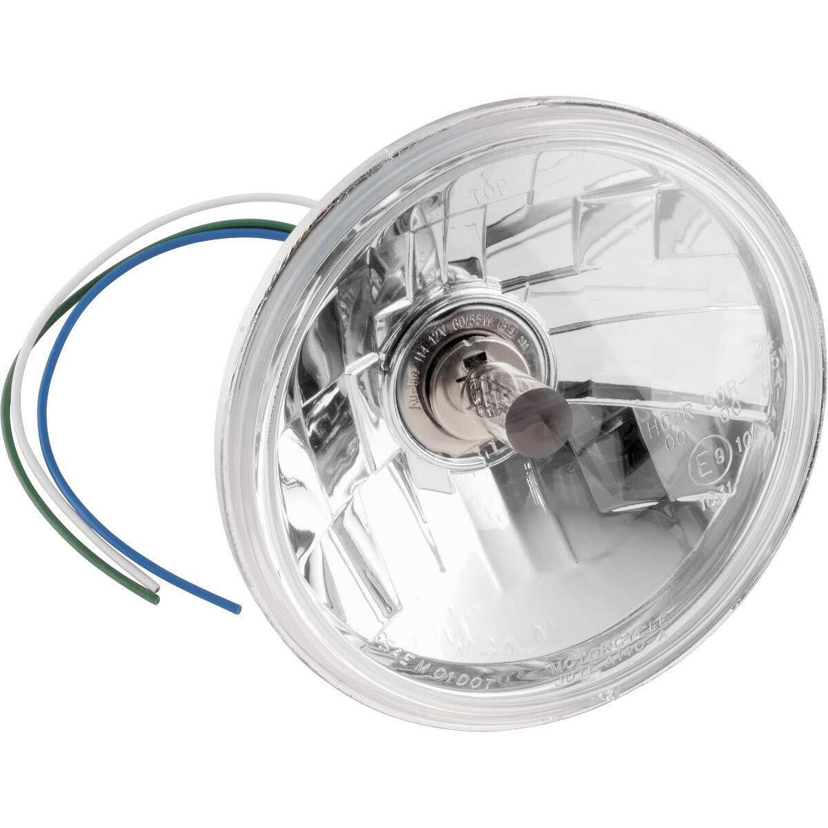 Biker's Choice 5-3/4" Headlamp Clear Lens H4 60/55W - Click Image to Close