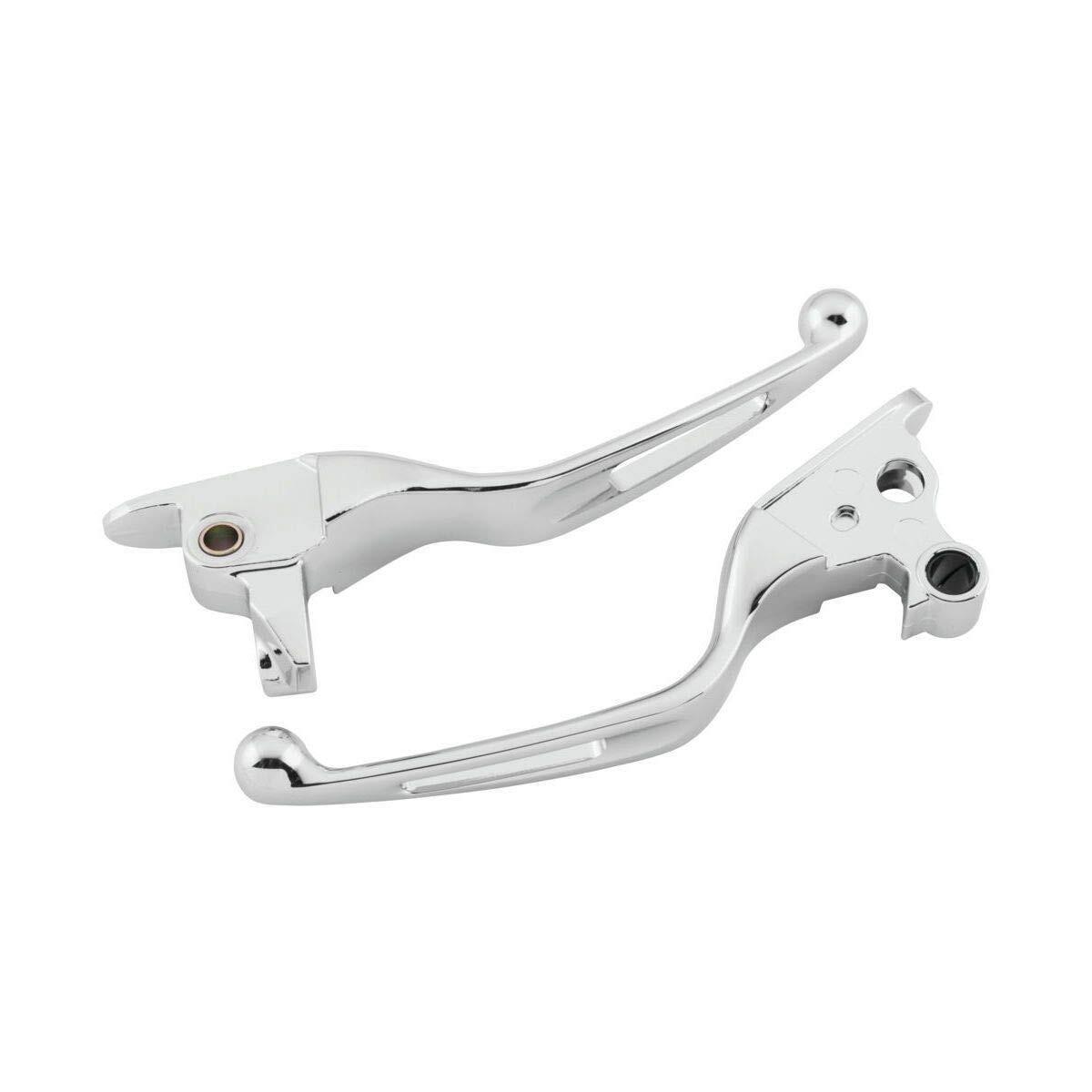 Biker's Choice Tri-Hole Lever Set Chrome - Click Image to Close