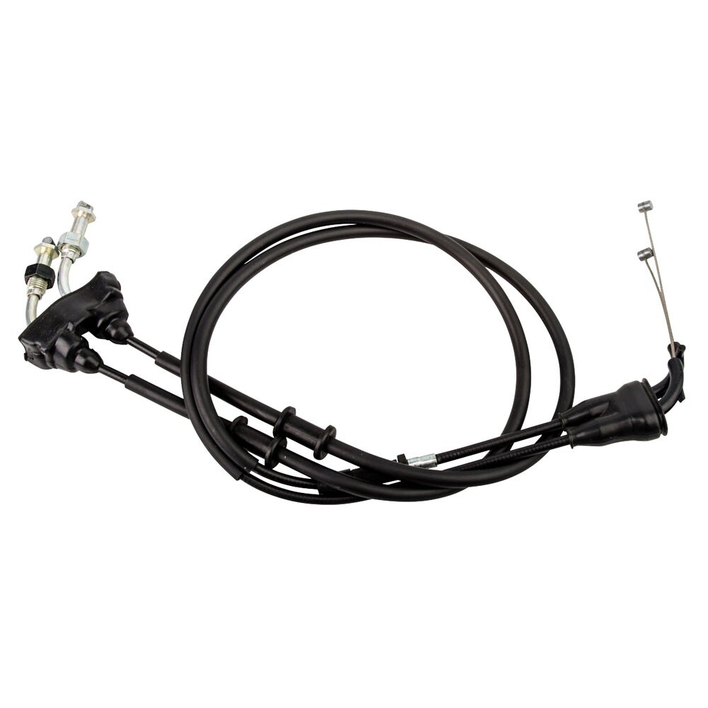 Motion Pro Black Vinyl Throttle Push-Pull Cable Set For Yamaha YZ/WR 2014-2019 - Click Image to Close