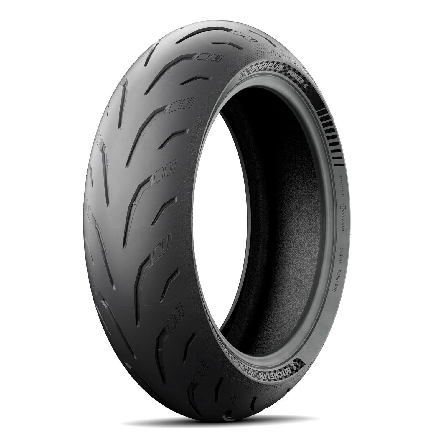 Michelin Power 6 Rear Tire 150/60ZR17 Tubeless Radial - Sport street tire, rear, 150/60ZR17 - Click Image to Close