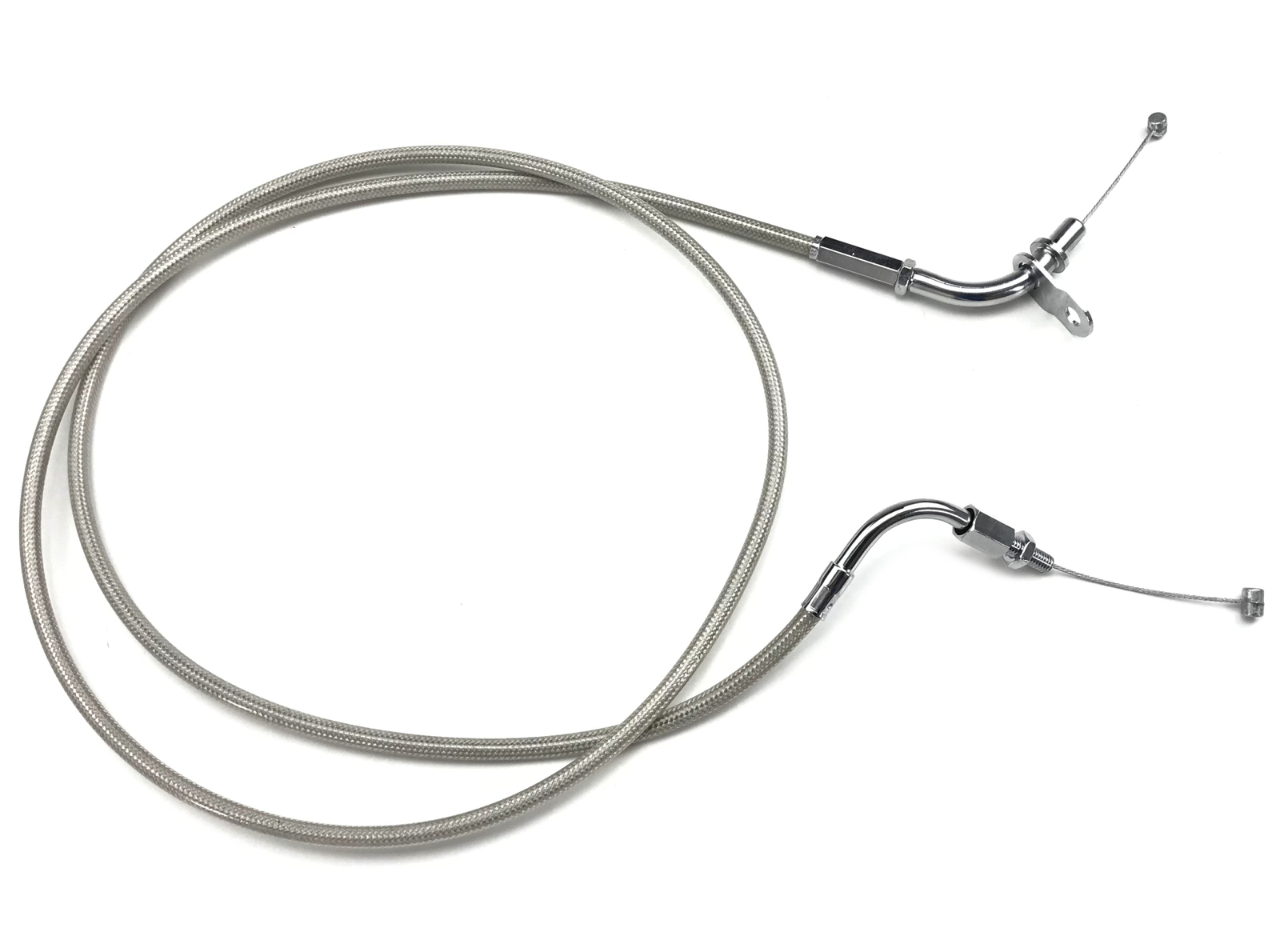 Motion Pro Armor Coat Throttle Pull Cable - Durable stainless throttle cable with clear Armor Coat - Click Image to Close