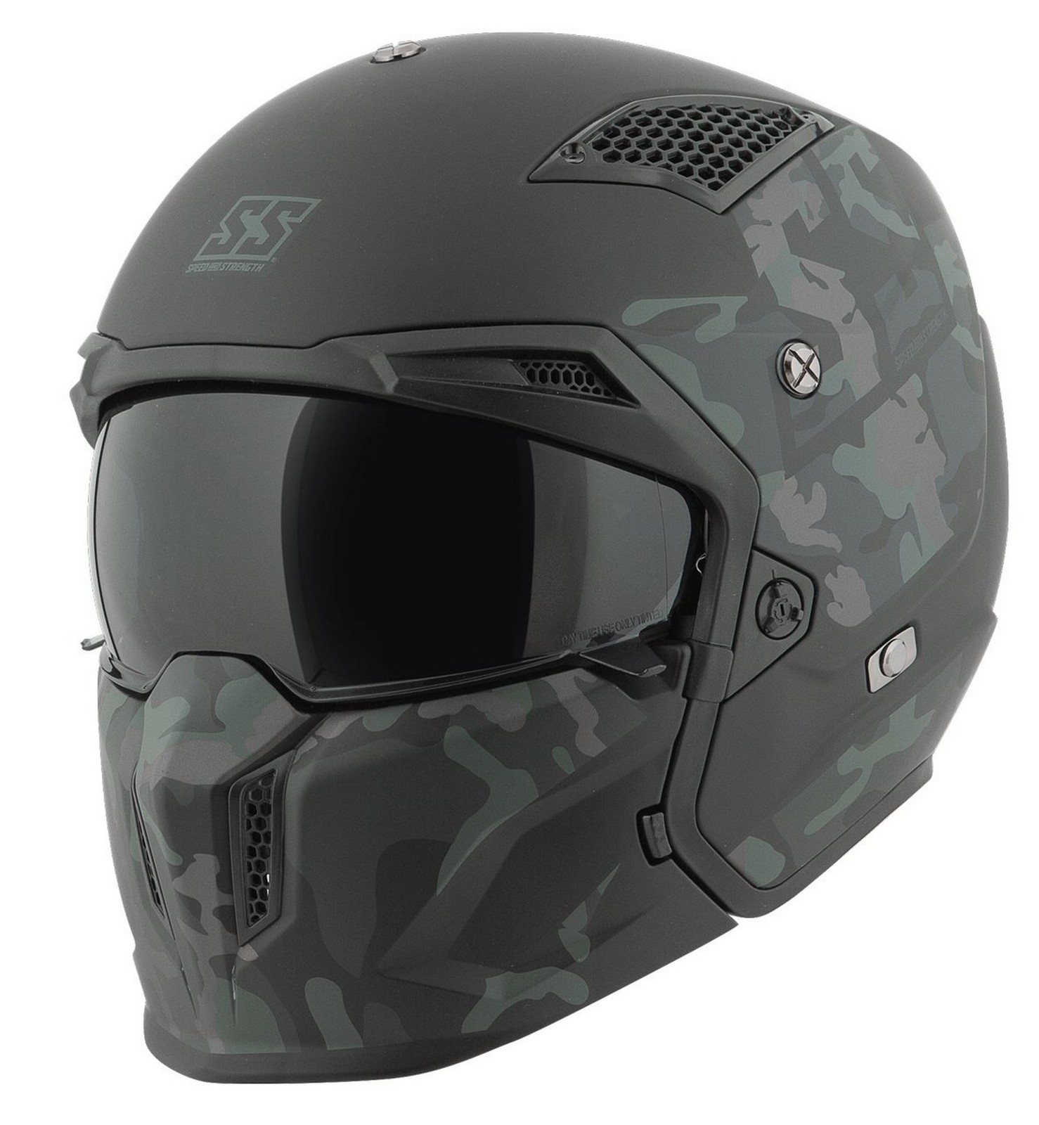 Speed and Strength SS2400 Call 2 Arms Helmet Black/Camouflage 2XL - 2XL black/camouflage helmet by Speed and Strength - Click Image to Close