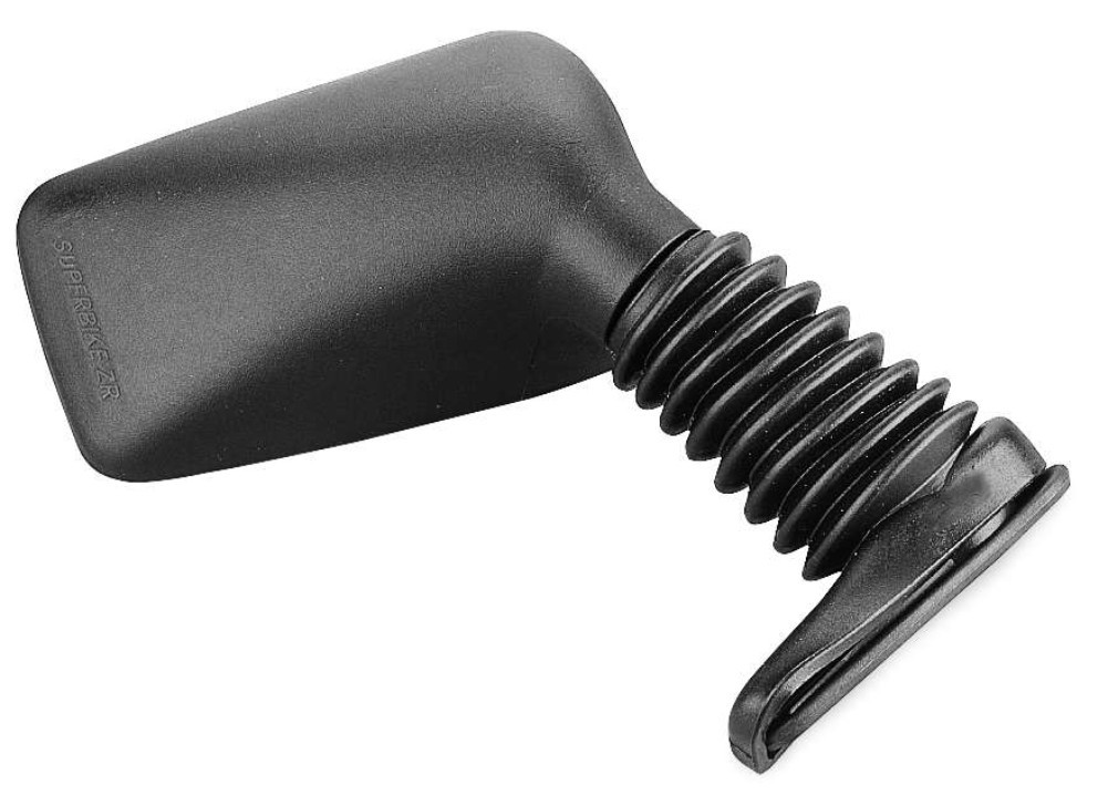 BikeMaster ZR Fairing Mount Mirror Right Black - Click Image to Close