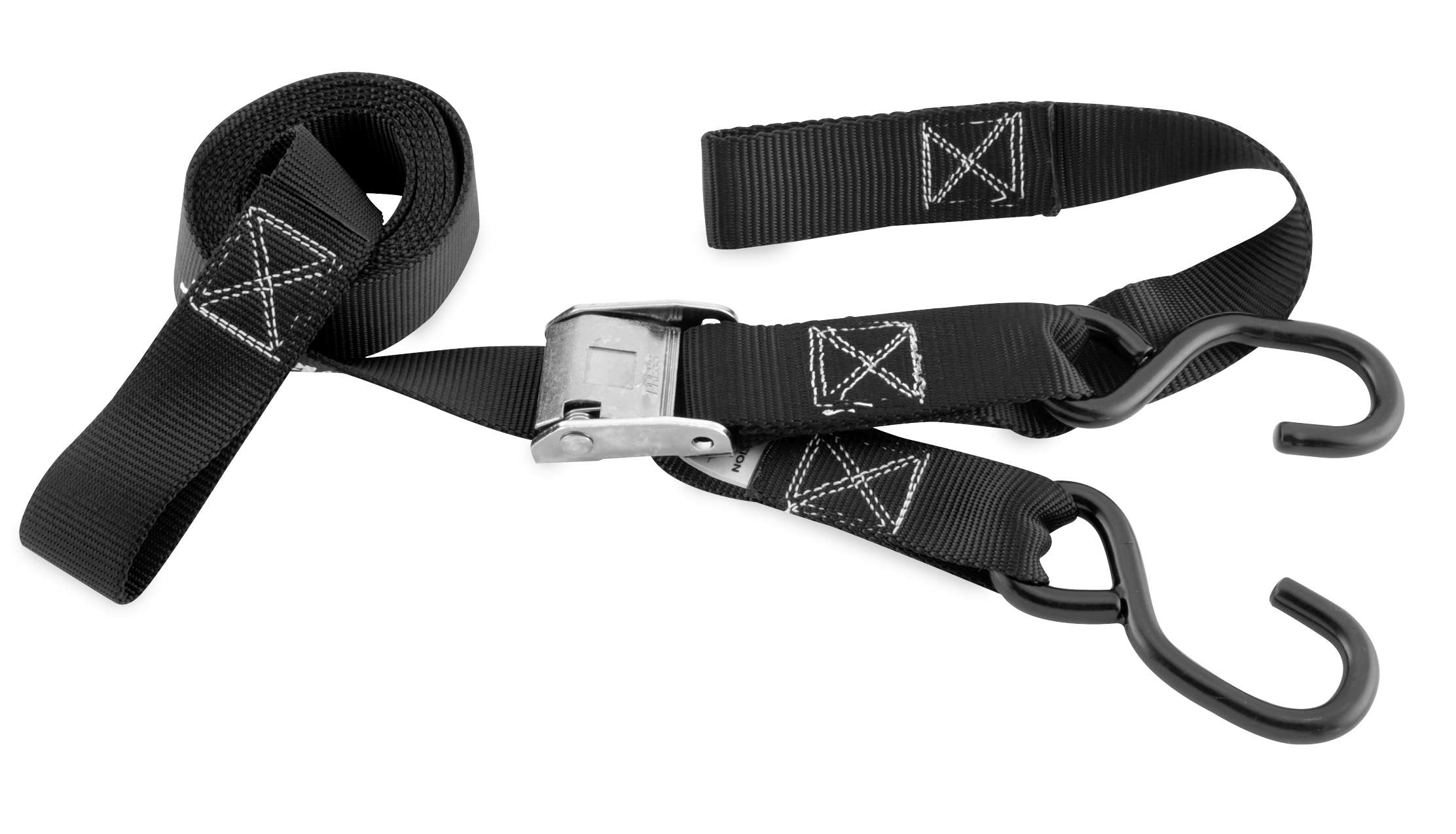 Integrated Tie Downs - Pair - 1-1/2" x 84" Integrate Soft Hook - Black - Click Image to Close