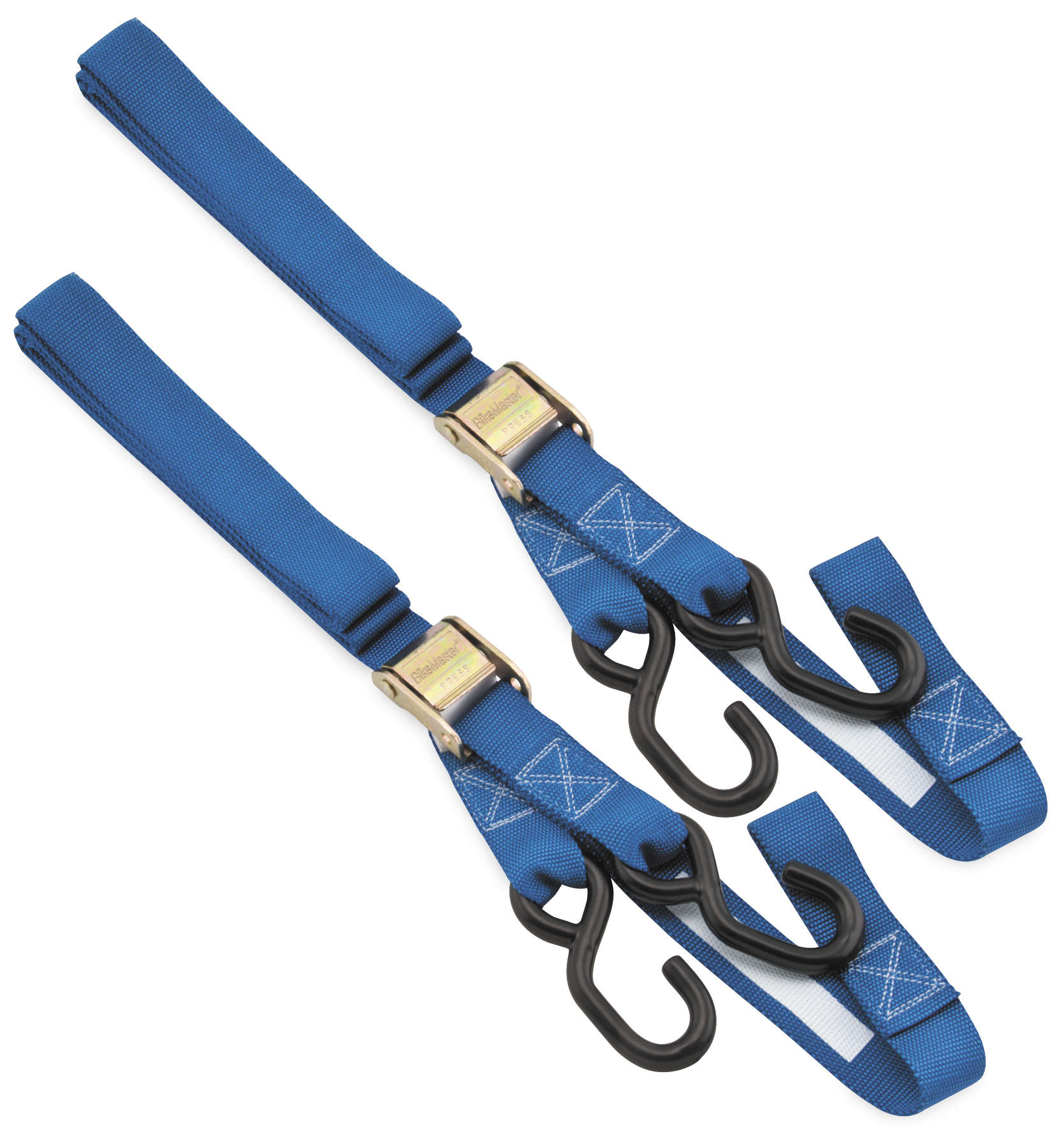 Integrated Tie Downs - Pair - 1-1/2" x 84" Integrate Soft Hook - Blue - Click Image to Close