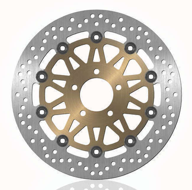 BikeMaster Front Brake Rotor Silver Fits Kawasaki - Click Image to Close