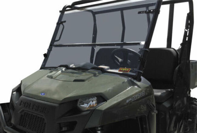 QuadBoss Folding Windshield 0.177" Fits 16-22 Kawasaki KRF800 Teryx - Click Image to Close