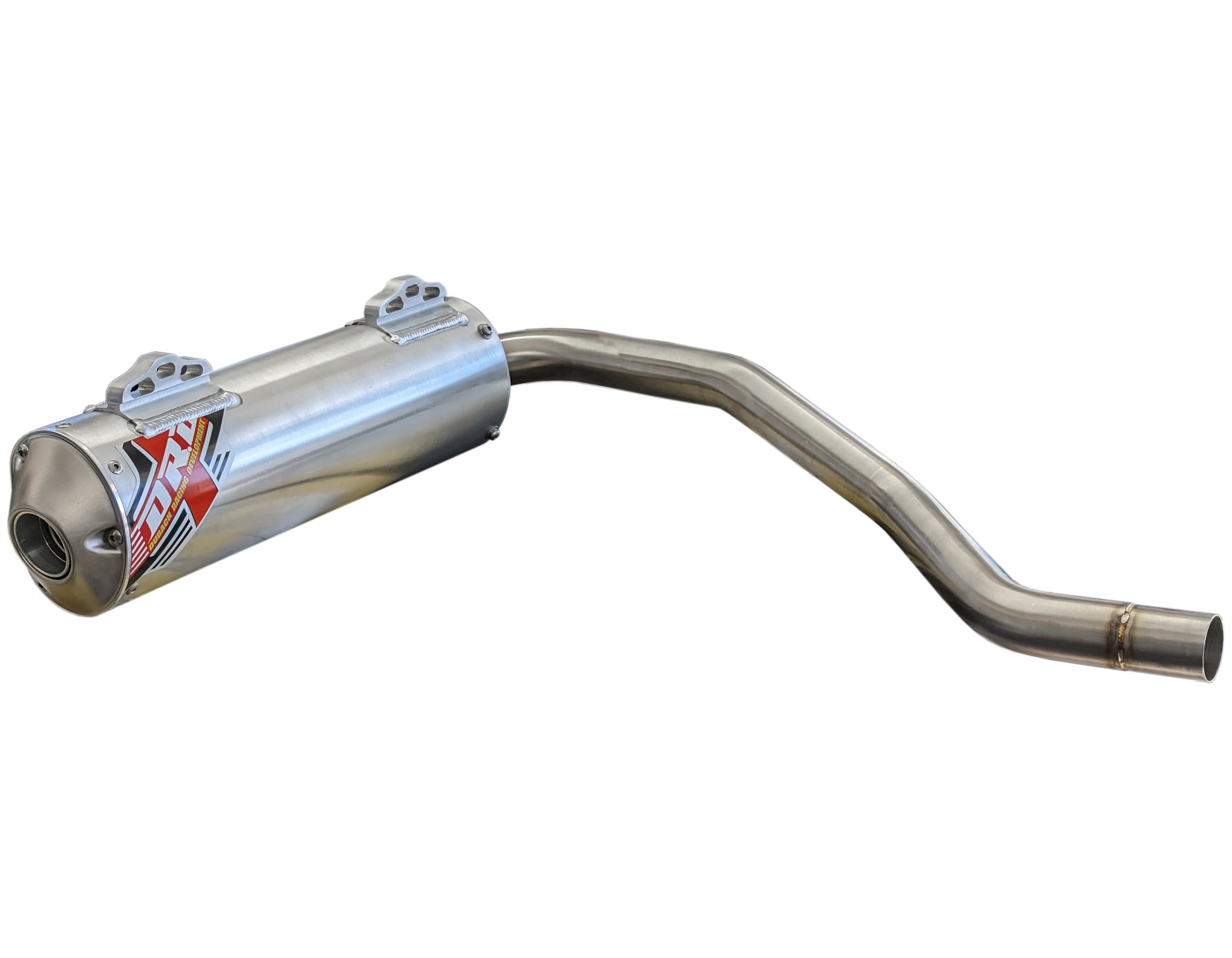 Stainless Steel & Aluminum Slip On Exhaust w/ Spark Arrestor - For 03-14 Honda Rincon 650 & 680 - Click Image to Close