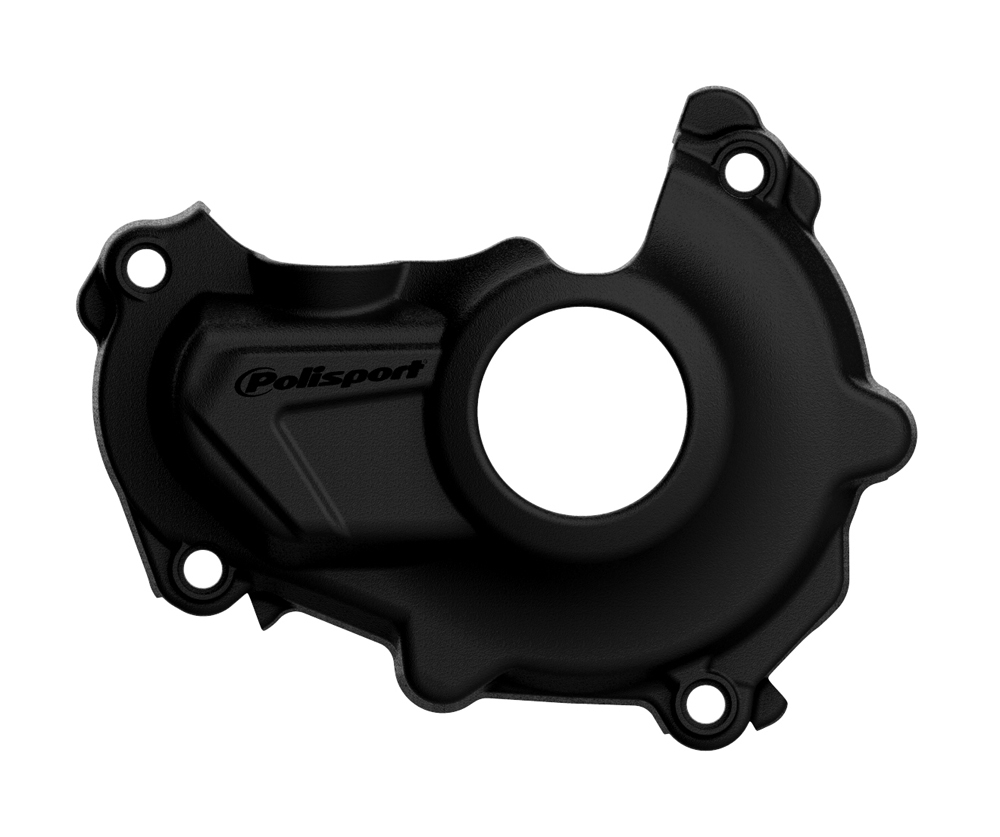 Black Ignition Cover Protector - For 14-17 Yamaha YZ450F - Click Image to Close