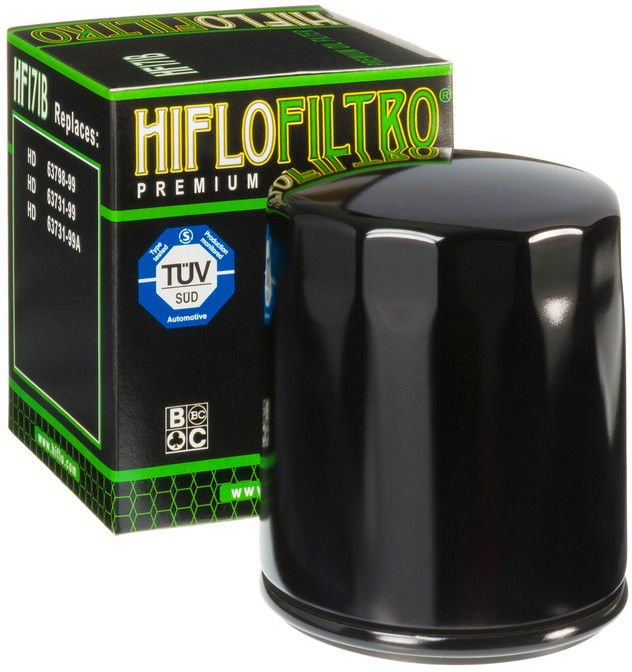 Oil Filter - Black - For 90-20 H-D Tour Dyna Softail Buell X/S/M - Click Image to Close