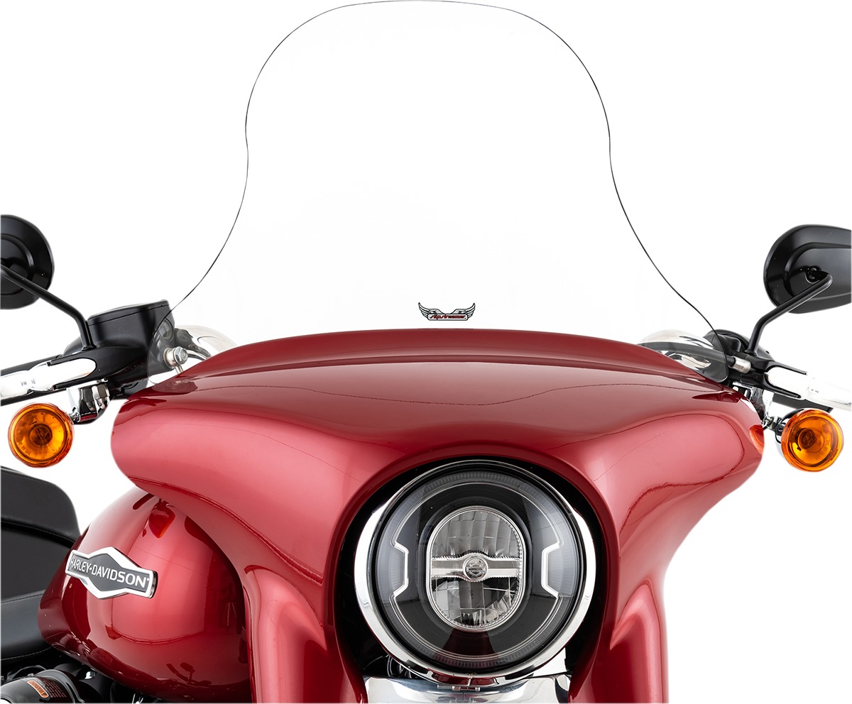Clear 12" Windshield - For 18+ Harley Sport Glide - Click Image to Close