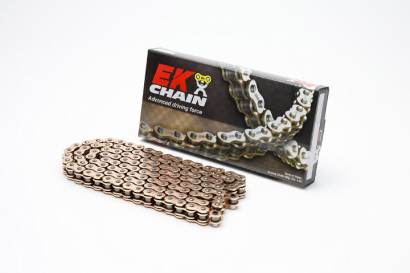 Vortex Racing EK 520 RRX Gold Chain 120 Links Rivet Master - 120-link gold 520 chain with rivet master link - Click Image to Close