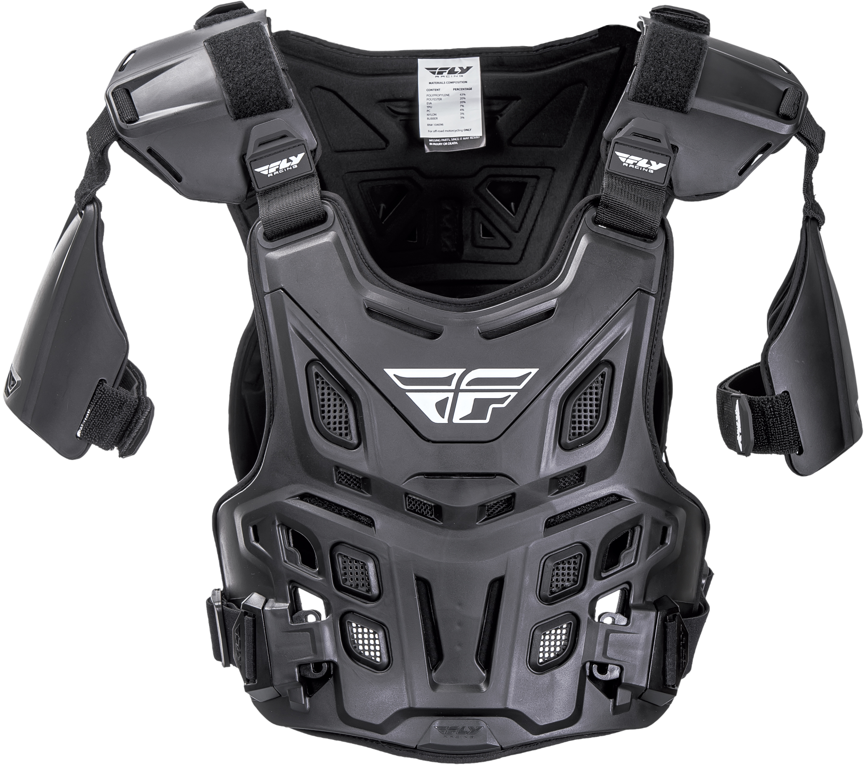 CE Revel Offroad Roost Guard Black Adult - Click Image to Close