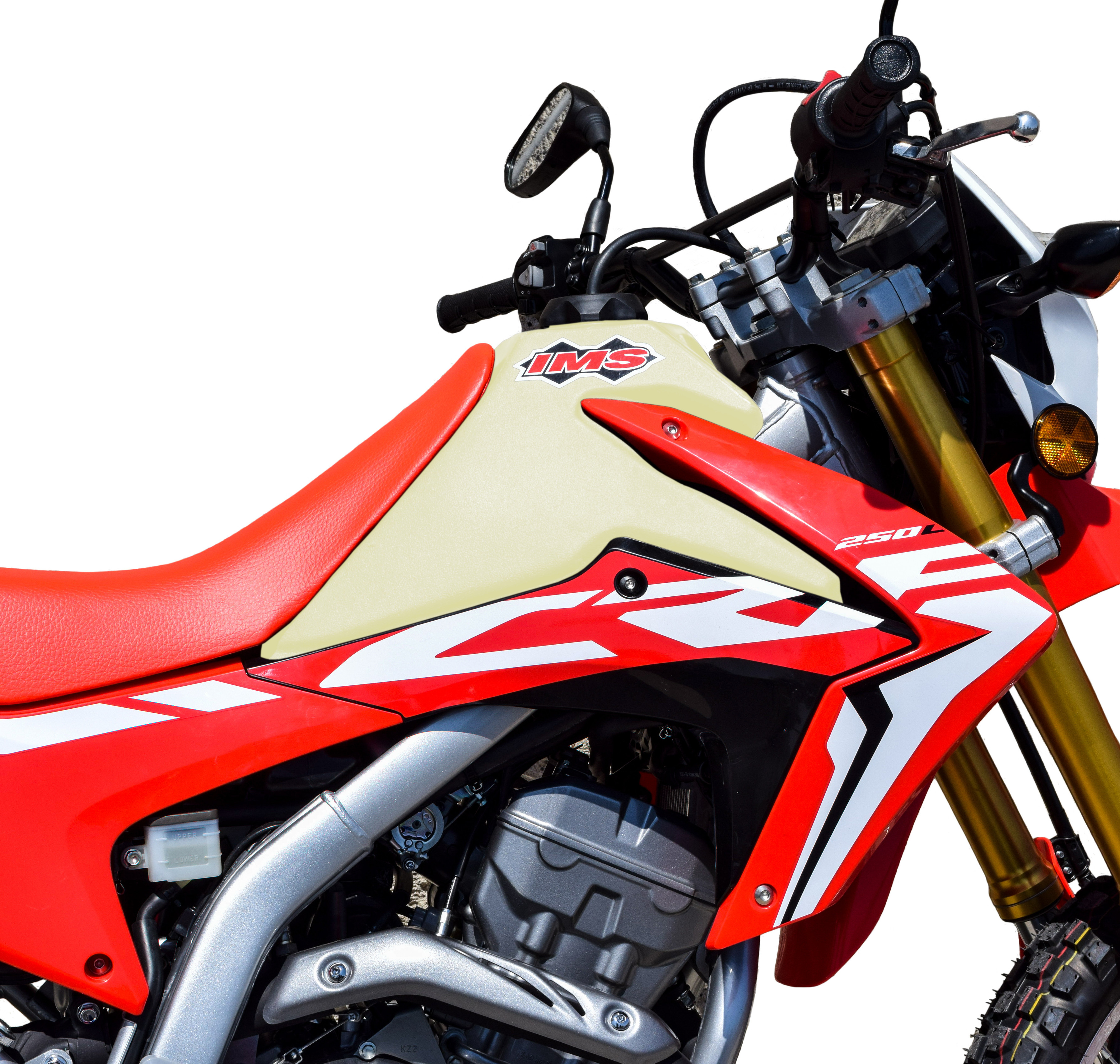 Large Capacity Fuel Tank 3.5 Gallon Natural - For 17-19 CRF250L - Click Image to Close