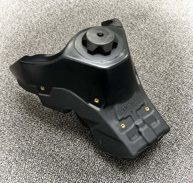 Black Fuel Tank For 22-25 CRF250RX & 21-25 CRF450RX - 2.6 Gallon High Capacity / "Desert" Tank - Click Image to Close