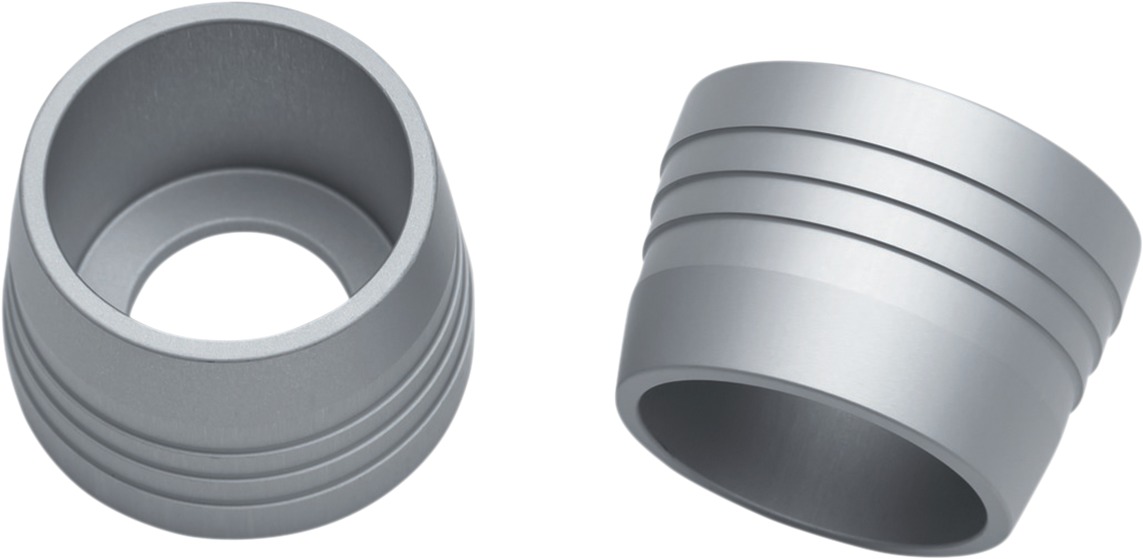 Kuryakyn Lodestar Handlebar Sliders Silver Bar Ends Pair - Click Image to Close