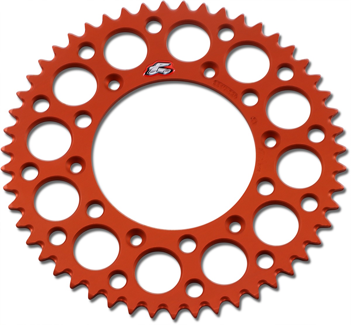 7075-T6 Aluminum 51T Rear Sprocket Orange - Click Image to Close