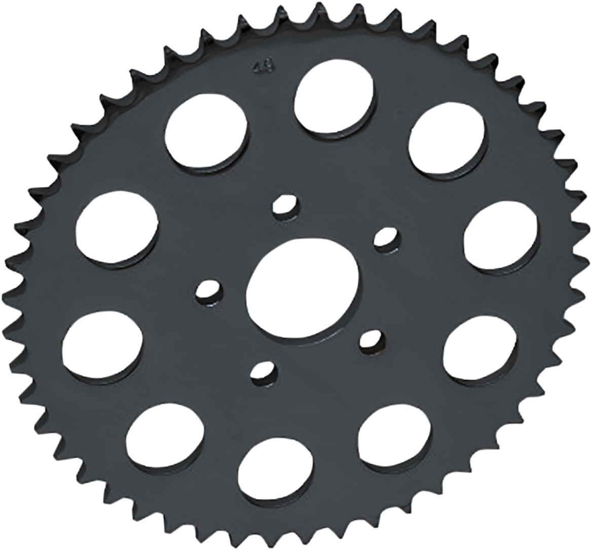 Drag Specialties Rear Wheel Sprocket 51T 530 Chain Black For Harley - High-grade carbon steel 51T 530 sprocket For Harley - Click Image to Close