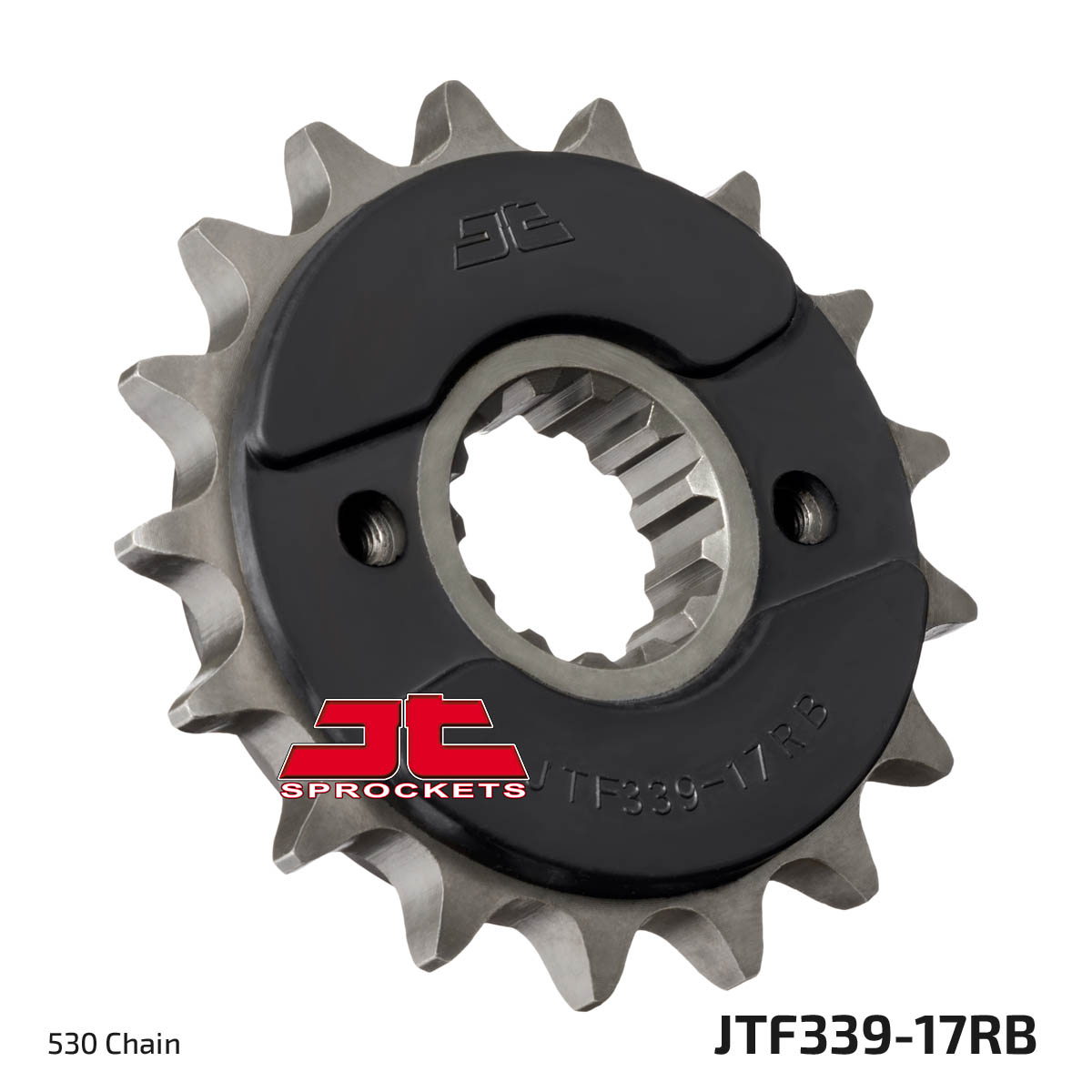 Front Steel Countershaft Sprocket w/ Rubber Damper - 17 Tooth 530 - Click Image to Close