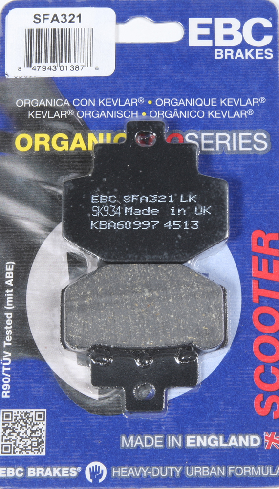 Standard Organic Brake Pads - Click Image to Close