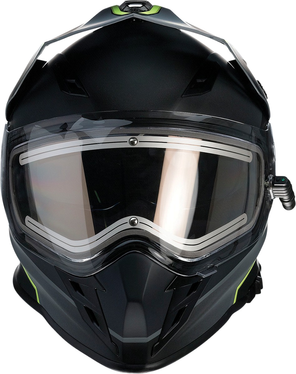 Range Bladestorm Dual-Sport Snow Helmet Large - Gray/Black/Yellow - Click Image to Close