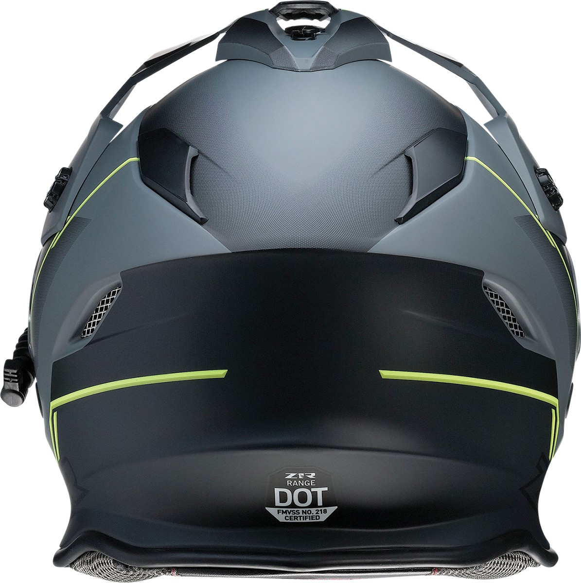 Range Bladestorm Dual-Sport Snow Helmet Large - Gray/Black/Yellow - Click Image to Close