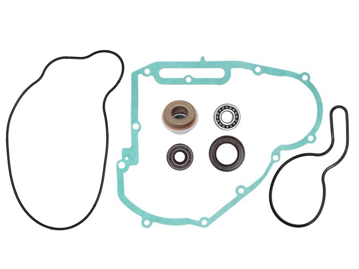 Bronco Water Pump Repair Kit AT-10085 - Complete water pump rebuild kit with shaft and bearings - Click Image to Close
