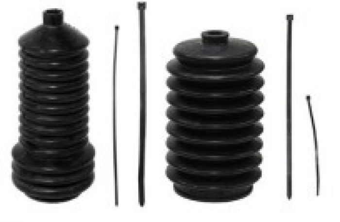 Bronco Steering Rack Boot Kit - Replacement steering rack boot kit with clamps - Click Image to Close