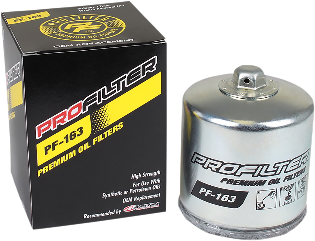 Pro Filter Spin-On Oil Filter Black PF-163 - Click Image to Close