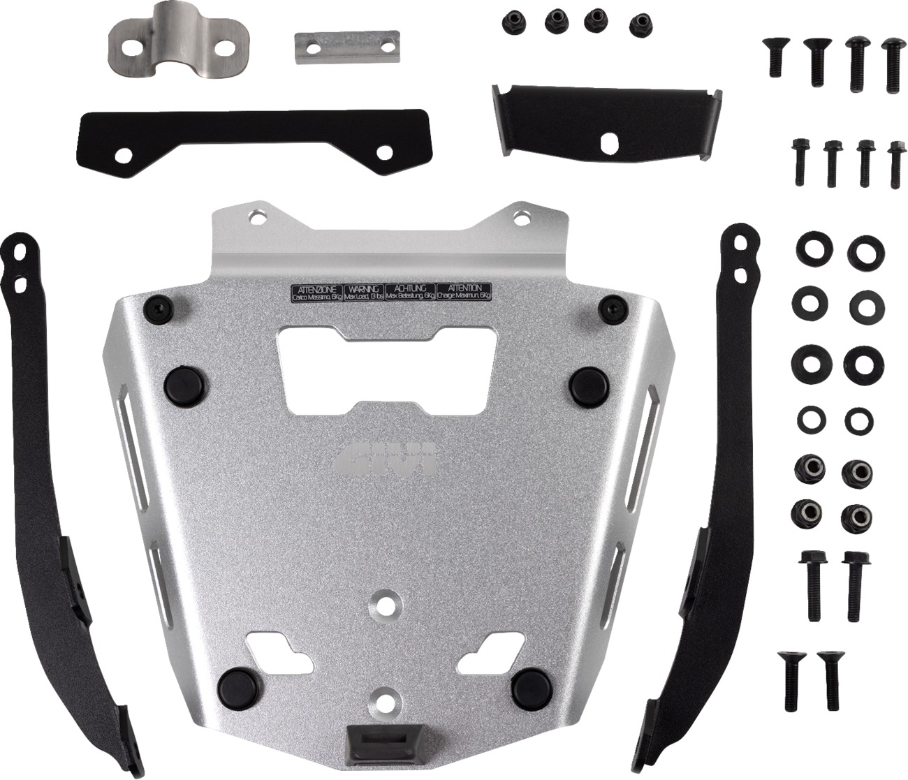 Monokey/Monolock Rear Rack Case Hardware Black For 14-21 BMW R1200/1250 GS Adv - Click Image to Close