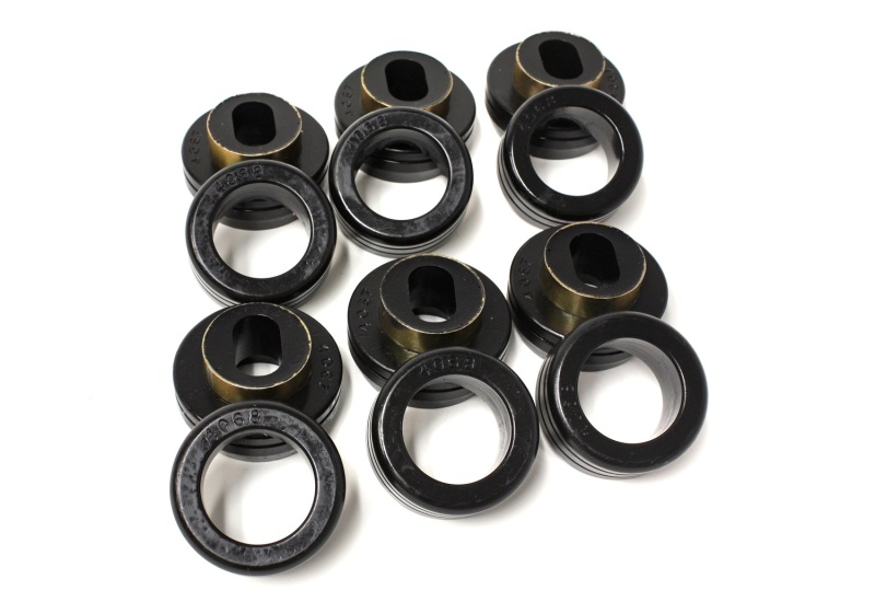 Black Body Mount Set Fits 81-87 GM C-10/C-20/C30/C1500/C2500/C3500 2WD - Click Image to Close