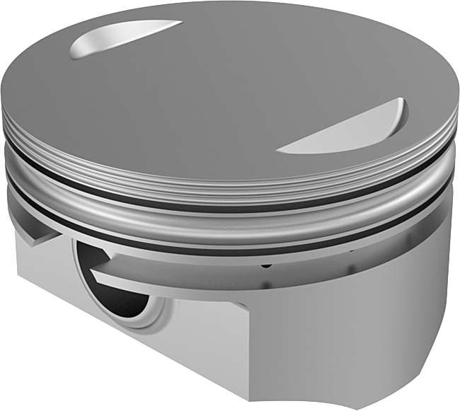 Cast Piston Kit TC88 to 95CI 9.3:1 +.020 - Click Image to Close