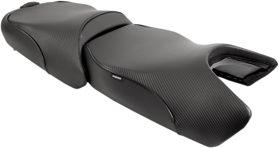 World Sport Performance Plain CarbonFX Vinyl 2-Up Seat - For Yamaha FJR1300 - Click Image to Close