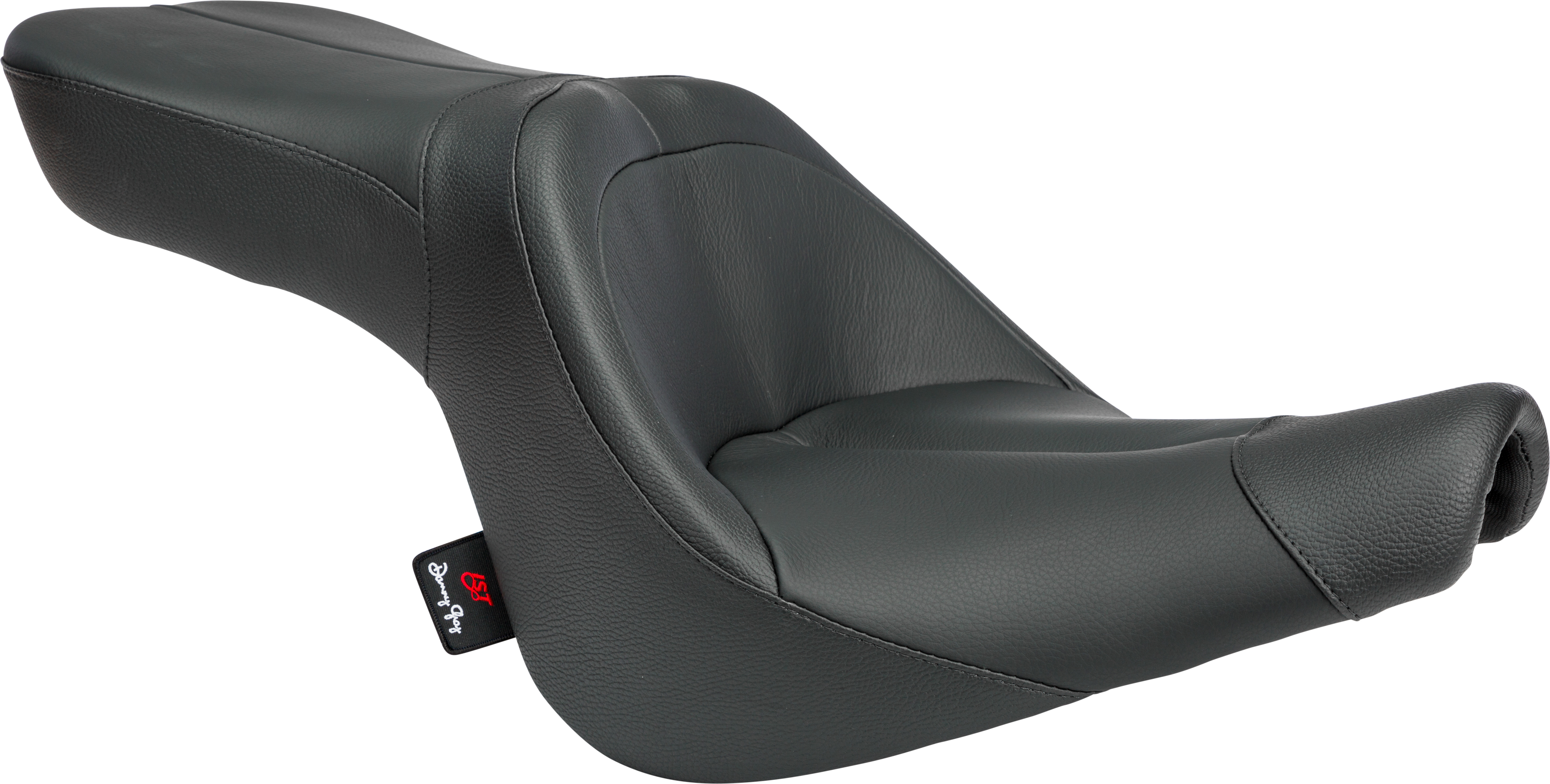Tourist 2-Up Leather Seat - For 06-17 Harley Softail - Click Image to Close