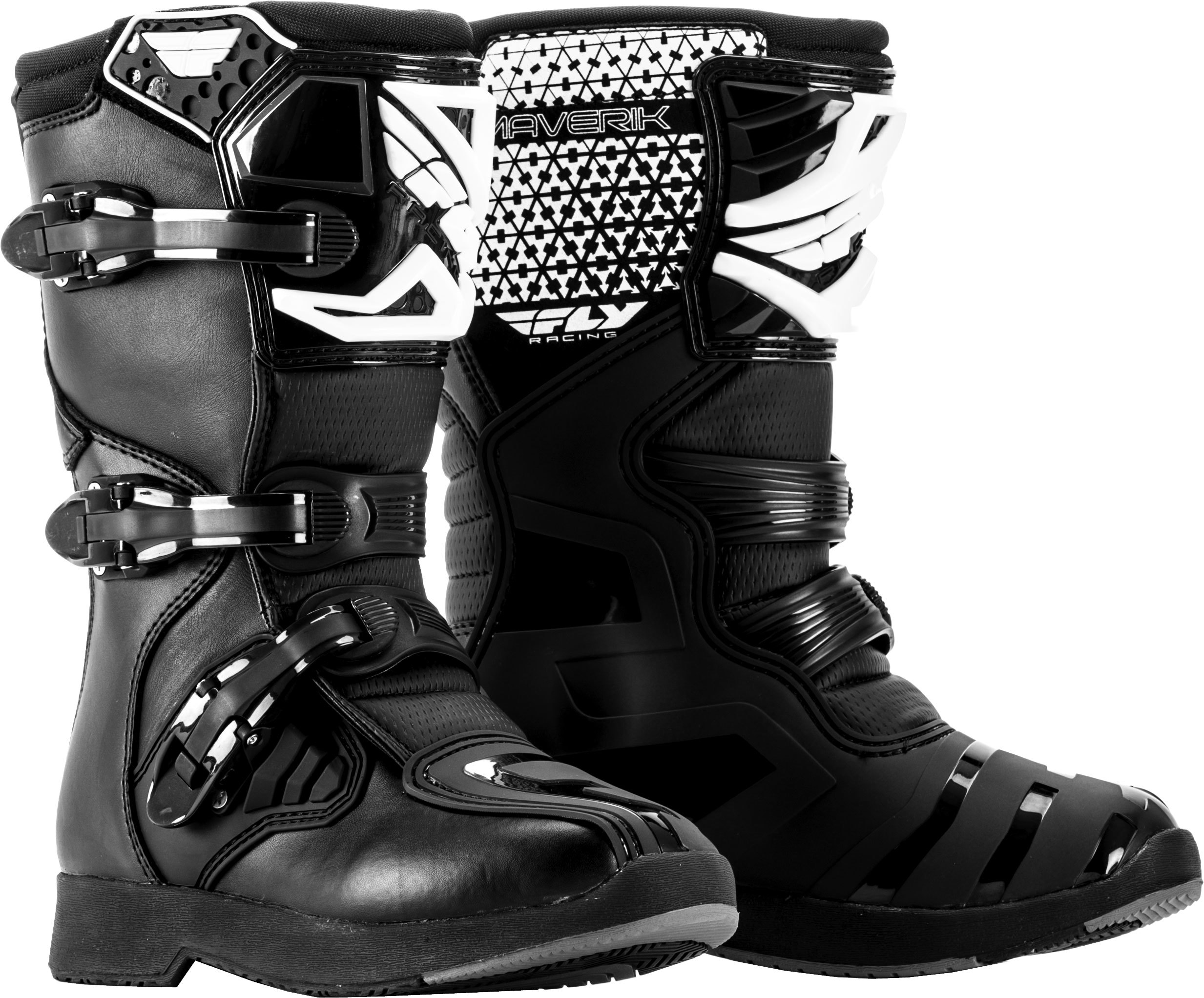 Maverick MX Boots Black Youth 02 - Click Image to Close
